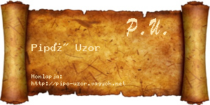 Pipó Uzor névjegykártya